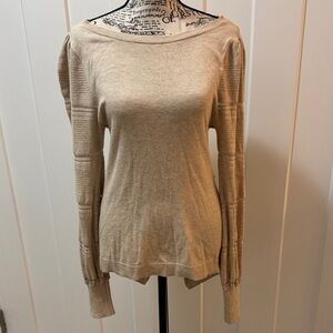 Classic Beige Crew Neck Sweater